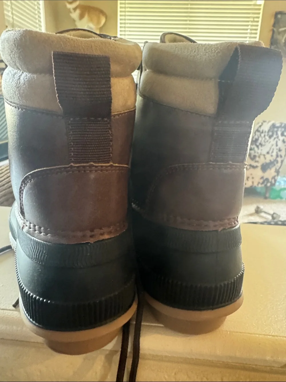 Madden Girl Brown and Black Waterproof Duck Boots